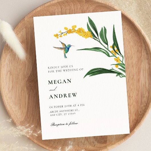 Invitation Floral garden wedding 
