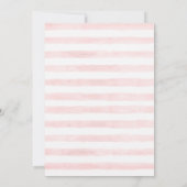 Invitation Floral Girl Baby Bunny 1er anniversaire (Dos)