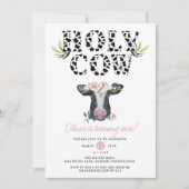 Invitation Floral Girl Saint-Vache premier anniversaire (Devant)