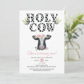Invitation Floral Girl Saint-Vache premier anniversaire (Debout devant)