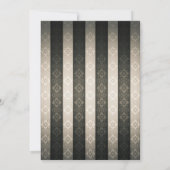 Invitation Floral Glam Black Lavender 40e fête d'anniversaire (Dos)