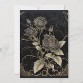 Invitation Floral gothique (Dos)