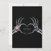 Invitation Floral gothique | Seize éffrayantes (Dos)