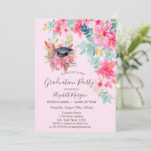 Invitation Floral Grad Casquette, Spring Flowers Graduation (Debout devant)