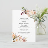 Invitation Floral Graduation 2025 Grad Photo Party (Debout devant)