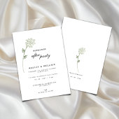 Invitation Floral Happily Ever After Party Wedding Reception