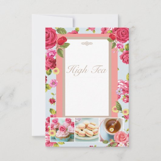 Invitation Floral High Tea (Devant)
