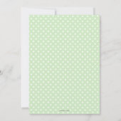 Invitation Floral High Tea Party Baby shower neutre (Dos)