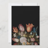 Invitation Floral hollandais pn Noir Heureusement toujours ap (Dos)