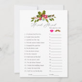 Invitation Floral Holly Fête des mariées de Noël (Devant)