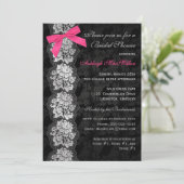 Invitation floral IMPRIMÉ de Fête de la mariée de (Debout devant)