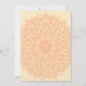 Invitation Floral Indian Sangeet Mariage (Dos)