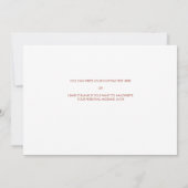 Invitation Floral intemporel à ma mère le jour de mon mariage (Dos)