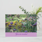 Invitation Floral Invite-Card (Debout devant)