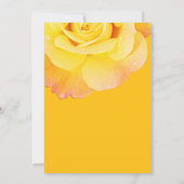 Invitation Floral Jaune Orange Rose Marine Blue Boho Mariage (Dos)