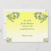 Invitation Floral Jaune Quinceañera (Dos)