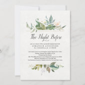 Invitation Floral La Nuit Avant Le Dîner De La Répétition (Devant)