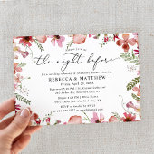 Invitation Floral La Nuit Avant Le Dîner De La Répétition Mar