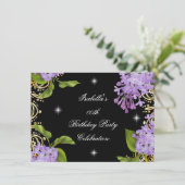 Invitation Floral Lilac Gold Black Elite Hommes (Debout devant)