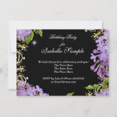 Invitation Floral Lilac Gold Black Elite Hommes (Dos)