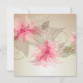 Invitation Floral Lily rose (Dos)