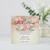 Invitation Floral Lily rose (Debout devant)