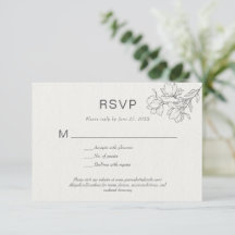 Floral Line Art Simple sur mesure Classic Ivory Ho