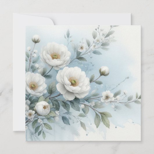 Invitation Floral mariage (Devant)