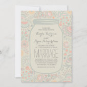 Invitation Floral Mason Jar Mariage rustique (Devant)