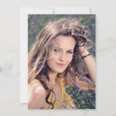 Invitation Floral Médicale Nursing School (Dos)