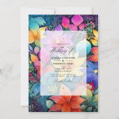 Invitation Floral mexicain Fiesta Floral Mariage (Devant)