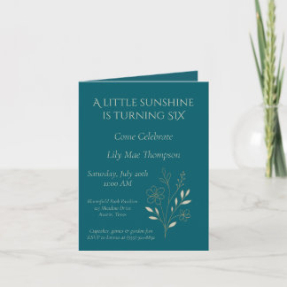 Invitation Floral Minimaliste Élégant