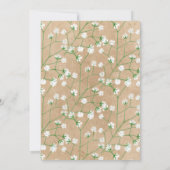 Invitation Floral Moderne Boho Chic Serez-Vous Ma Servante D' (Dos)