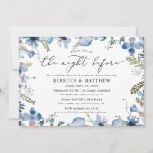 Invitation Floral Moderne La Nuit Avant Le Dîner De Répétitio (Devant)