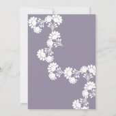 Invitation Floral Motif Célébration de la vie Photo (Dos)