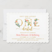 Invitation Floral n'est-elle pas une fille merveilleuse 1er a (Devant)