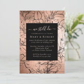 Invitation Floral Nous faisons toujours Vow Renouvellement 50 (Debout devant)