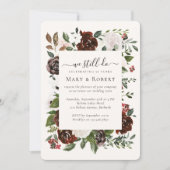 Invitation Floral Nous faisons toujours Vow Renouvellement 50 (Devant)