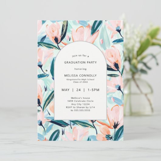 Invitation Floral Painting (Debout devant)