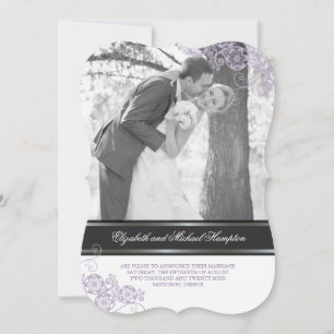 Invitation Floral Paisley Boho Vintage Chic Photo Mariage