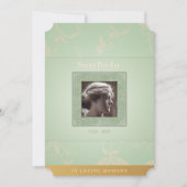 Invitation Floral Pale Green In Love Mémoire Modèle Invitatio (Devant)