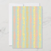 Invitation Floral Pastel Douche nuptiale (Dos)