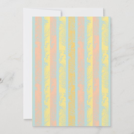 Invitation Floral Pastel Douche nuptiale (Dos)