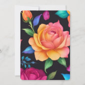 Invitation Floral Patern Rose (Devant)
