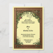 Invitation Floral Pergola Frame Wedding (Devant)