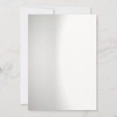 Invitation Floral Photo Personnalisée (Dos)