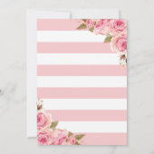 Invitation Floral Pink Peonies 60e anniversaire de fête Invit (Dos)