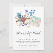 Invitation Floral Post Virtual Baby ou Fête des mariées par c (Devant)