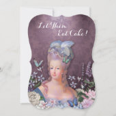 Invitation Floral pourpre de Marie Antoinette (Devant)