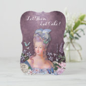 Invitation Floral pourpre de Marie Antoinette (Debout devant)